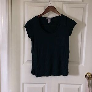 H & M dark green shirt